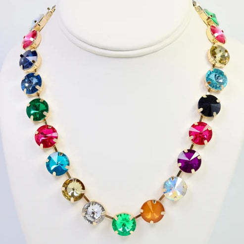 Shalimar Medium Rhinestone Necklace Dark Multi (Copy)-Necklaces-LouisGeorge Boutique-LouisGeorge Boutique, Women’s Fashion Boutique Located in Trussville, Alabama