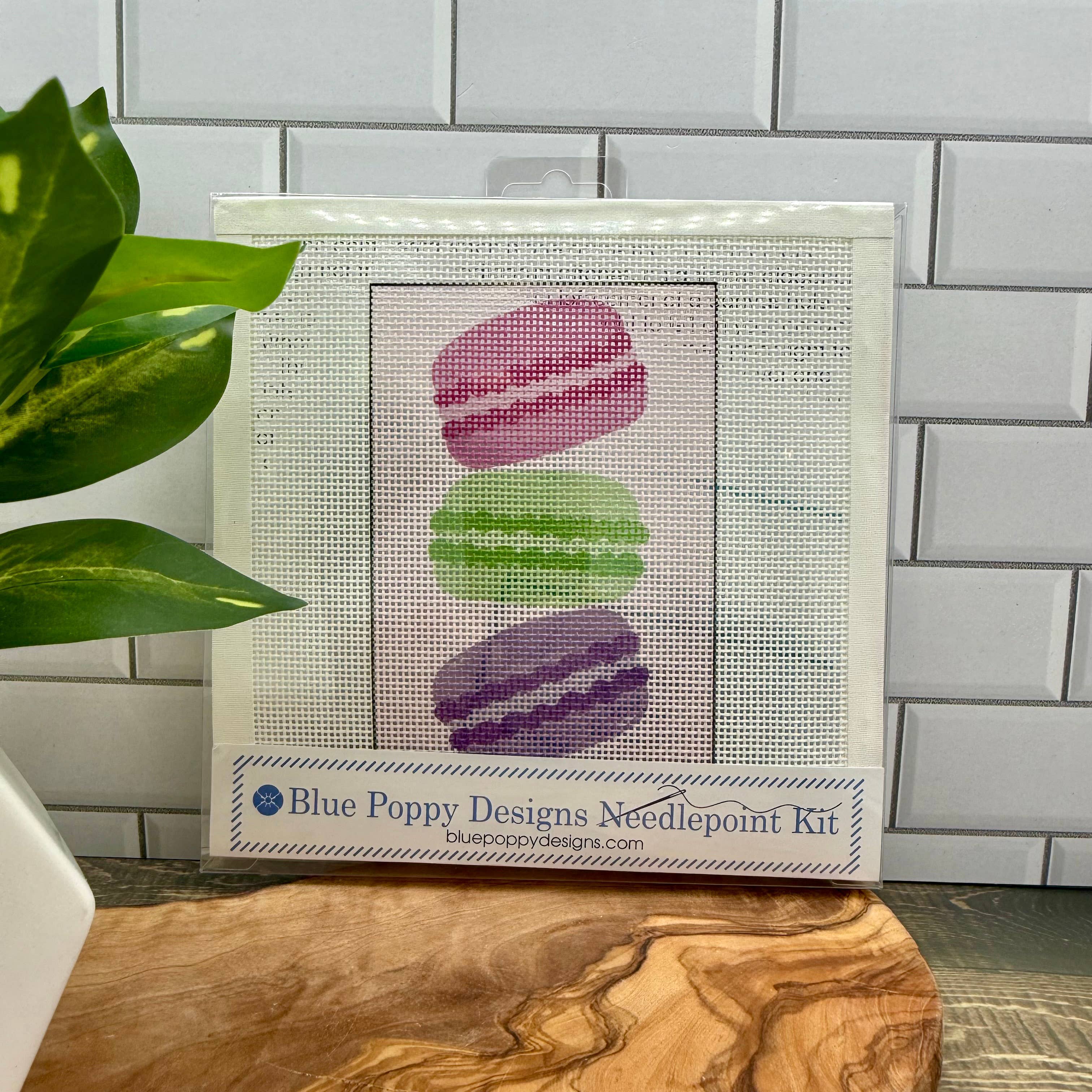 Paris Macarons Needlepoint Kit-Needlepoint Kit-LouisGeorge Boutique-LouisGeorge Boutique, Women’s Fashion Boutique Located in Trussville, Alabama