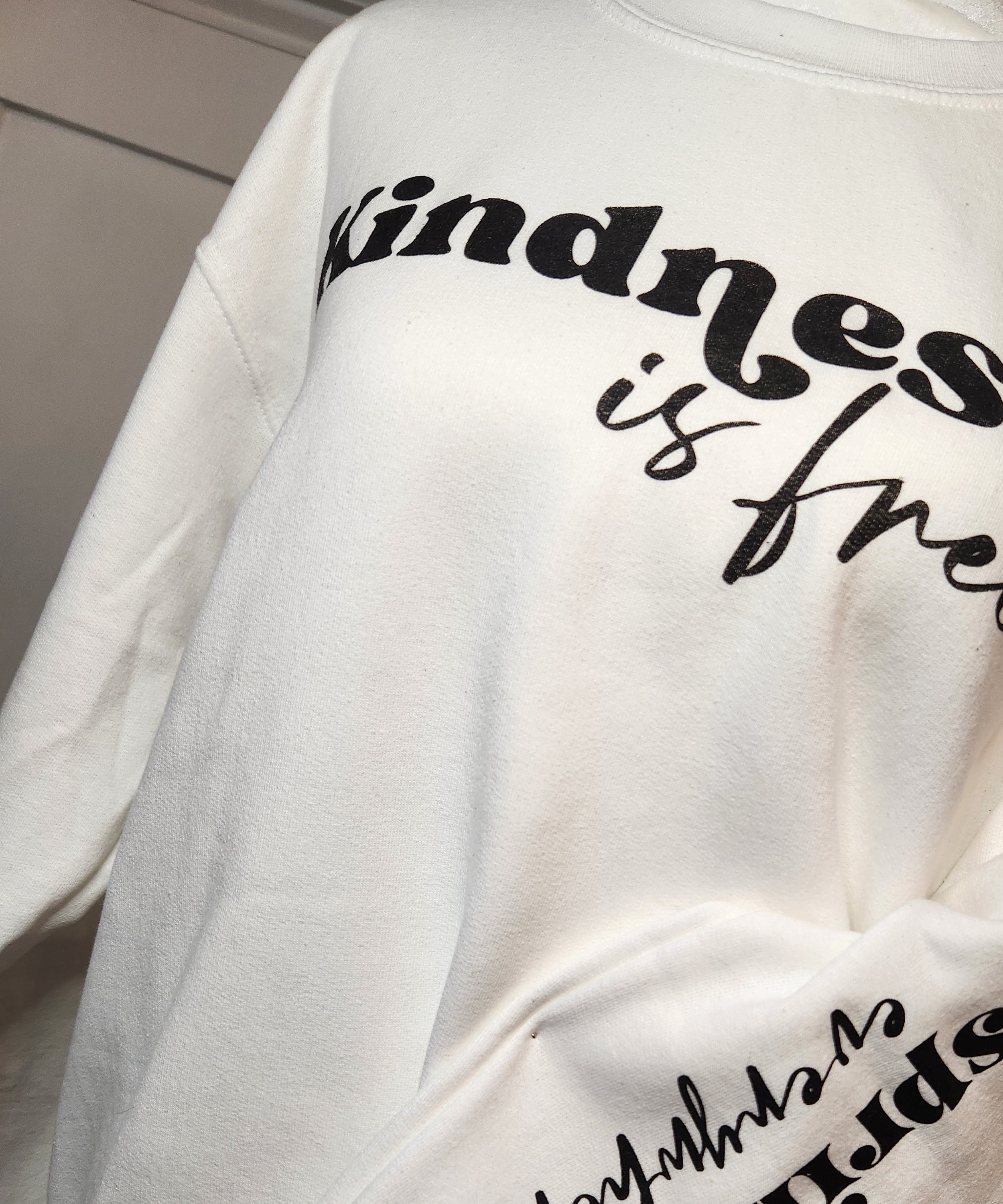 Kindness is free, Sprinkle it everywhere Sweatshirt - White - Plus/Regular-Apparel-LouisGeorge Boutique-LouisGeorge Boutique, Women’s Fashion Boutique Located in Trussville, Alabama