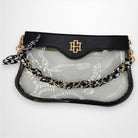 Madi Gameday Clear Crossbody - Black/Houndstooth Scarf Chain-Crossbody-Caroline Hill-LouisGeorge Boutique, Women’s Fashion Boutique Located in Trussville, Alabama