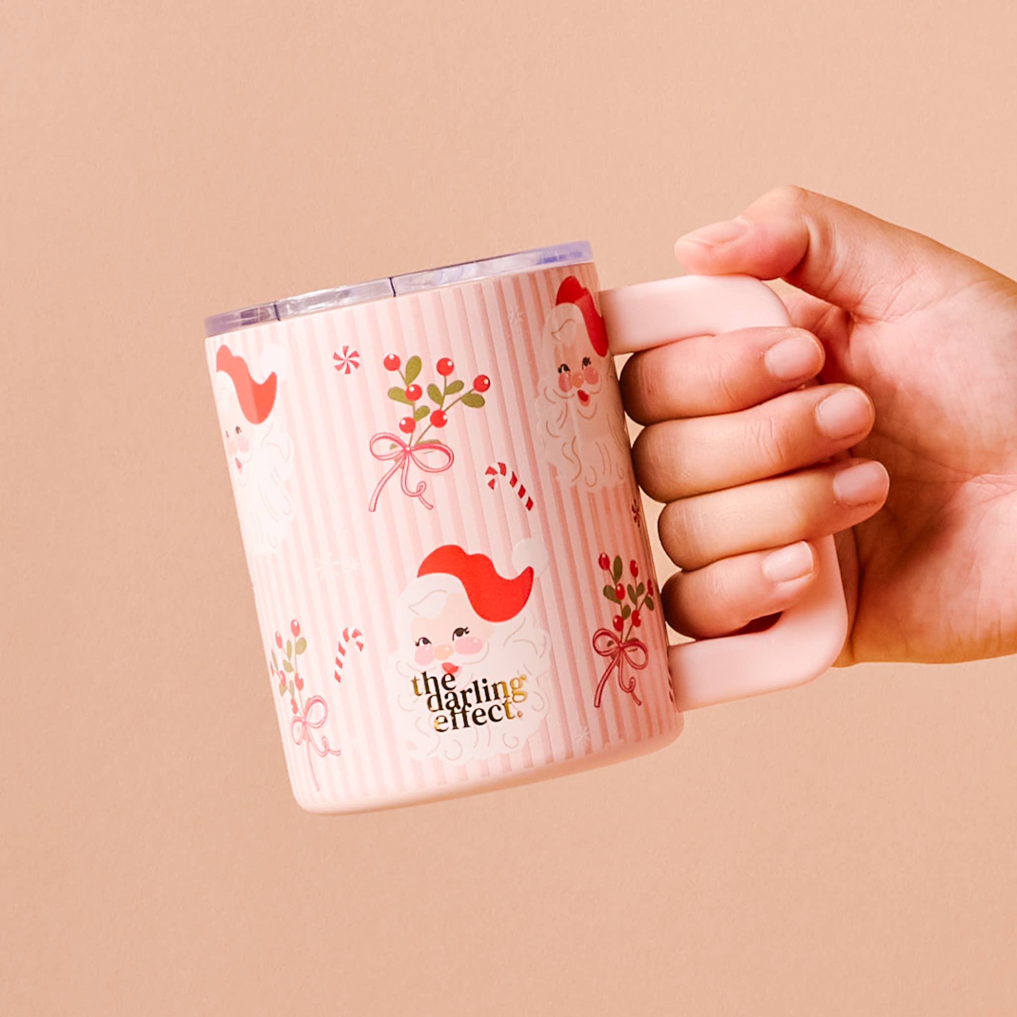 Holly Jolly Santa 14 oz Insulated Mug-Accessories-The Darling Effect-LouisGeorge Boutique, Women’s Fashion Boutique Located in Trussville, Alabama