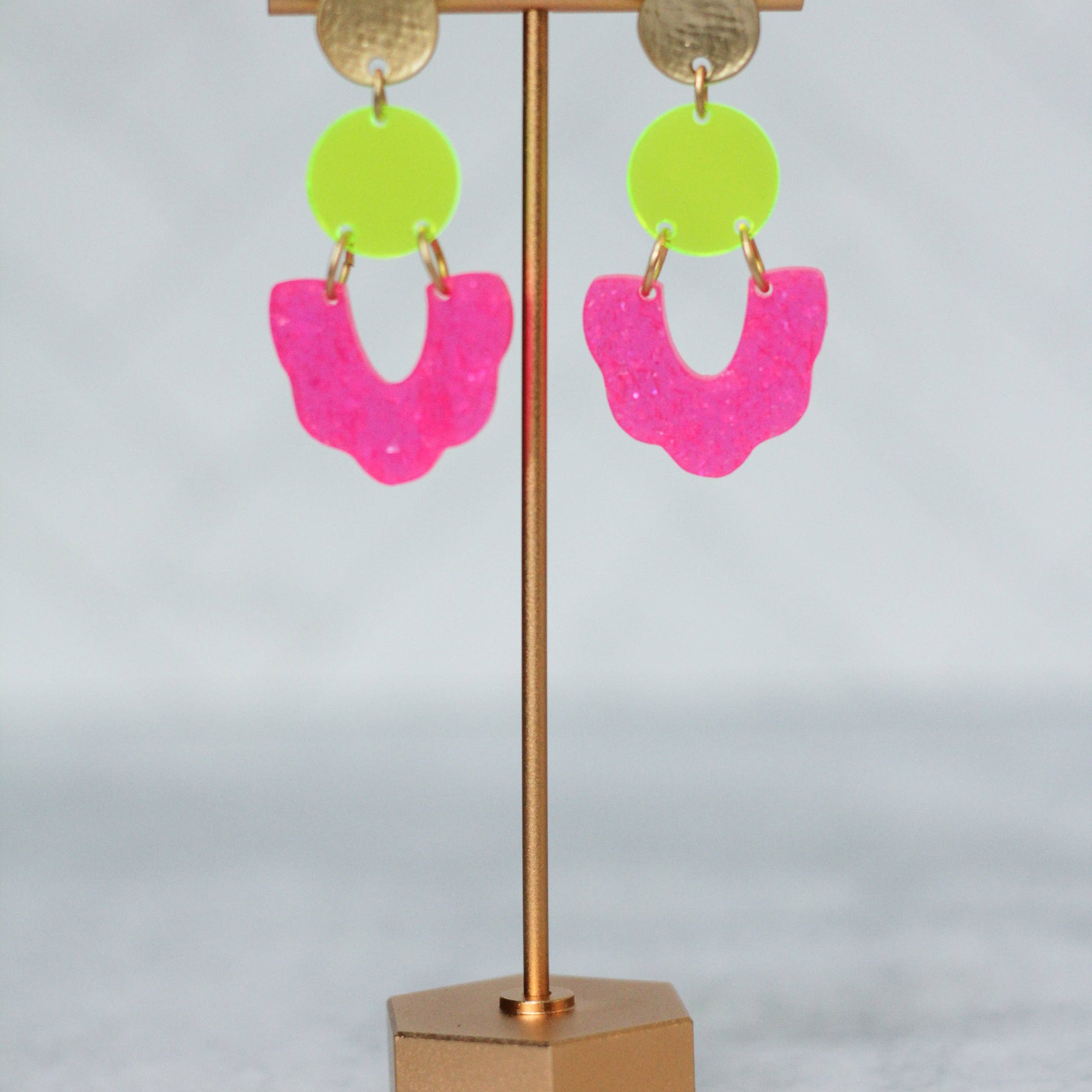 Isabella Neon Earrings-Earrings-WMG-LouisGeorge Boutique, Women’s Fashion Boutique Located in Trussville, Alabama