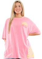 Here Comes the Sun Mineral Washed Tee-Apparel-Blue Velvet-LouisGeorge Boutique, Women’s Fashion Boutique Located in Trussville, Alabama