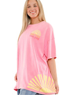 Here Comes the Sun Mineral Washed Tee-Apparel-Blue Velvet-LouisGeorge Boutique, Women’s Fashion Boutique Located in Trussville, Alabama