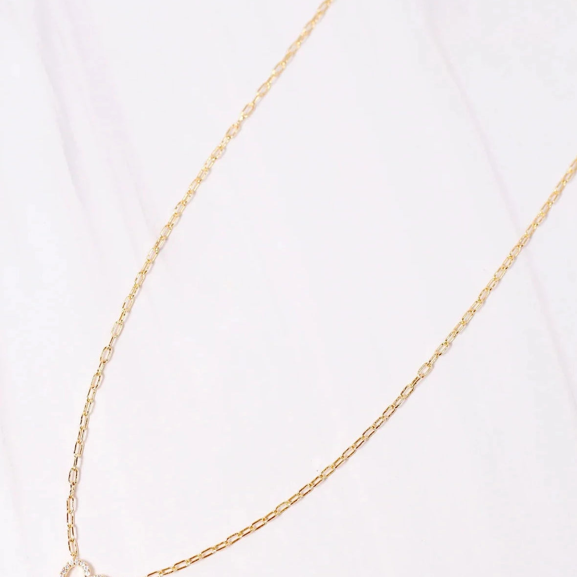 Andrew Heart Necklace Gold-Necklaces-Caroline Hill-LouisGeorge Boutique, Women’s Fashion Boutique Located in Trussville, Alabama