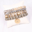 Bayberry Bracelet Set Gray-Bracelet-Caroline Hill-LouisGeorge Boutique, Women’s Fashion Boutique Located in Trussville, Alabama