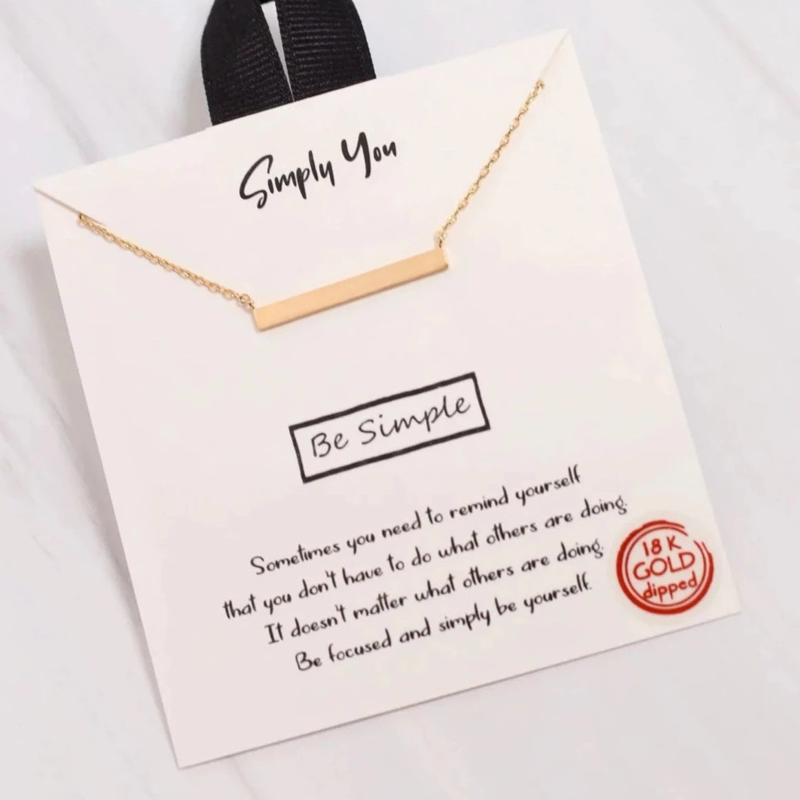 Simply You Bar Necklace Gold-Necklaces-Caroline Hill-LouisGeorge Boutique, Women’s Fashion Boutique Located in Trussville, Alabama