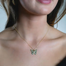 Custom Butterfly and Crystal Initial Necklace-Necklaces-The Sis Kiss©-LouisGeorge Boutique, Women’s Fashion Boutique Located in Trussville, Alabama
