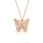 Custom Butterfly and Crystal Initial Necklace-Necklaces-The Sis Kiss©-LouisGeorge Boutique, Women’s Fashion Boutique Located in Trussville, Alabama
