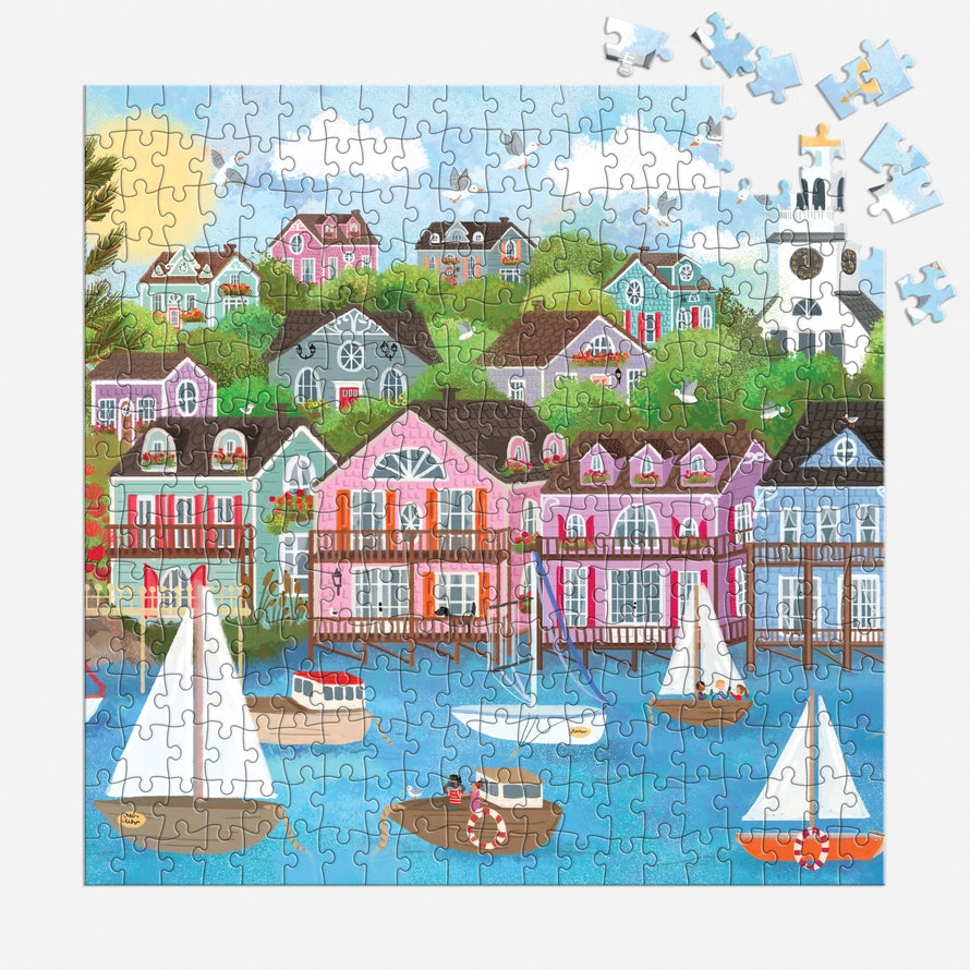 Joy Laforme Harbor By the Sea 300 Piece Puzzle-Puzzles-LouisGeorge Boutique-LouisGeorge Boutique, Women’s Fashion Boutique Located in Trussville, Alabama