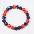 Dorothy Beaded Bracelet - Orange & Navy-Bracelets-Caroline Hill-LouisGeorge Boutique, Women’s Fashion Boutique Located in Trussville, Alabama