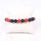 Dorothy Beaded Bracelet - Orange & Navy-Bracelets-Caroline Hill-LouisGeorge Boutique, Women’s Fashion Boutique Located in Trussville, Alabama