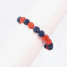 Dorothy Beaded Bracelet - Orange & Navy-Bracelets-Caroline Hill-LouisGeorge Boutique, Women’s Fashion Boutique Located in Trussville, Alabama