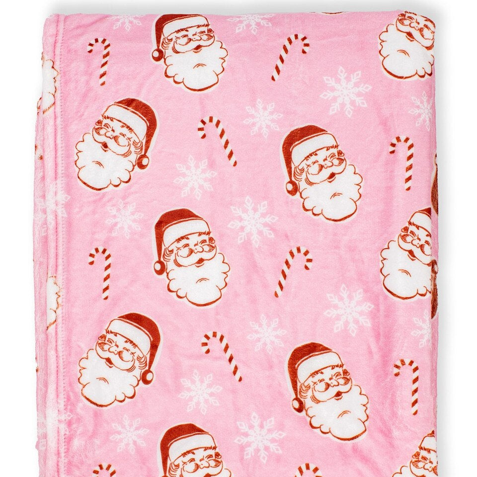 Candy Cane Cutie Throw - Pink-Blanket Throw-The Royal Standard-LouisGeorge Boutique, Women’s Fashion Boutique Located in Trussville, Alabama