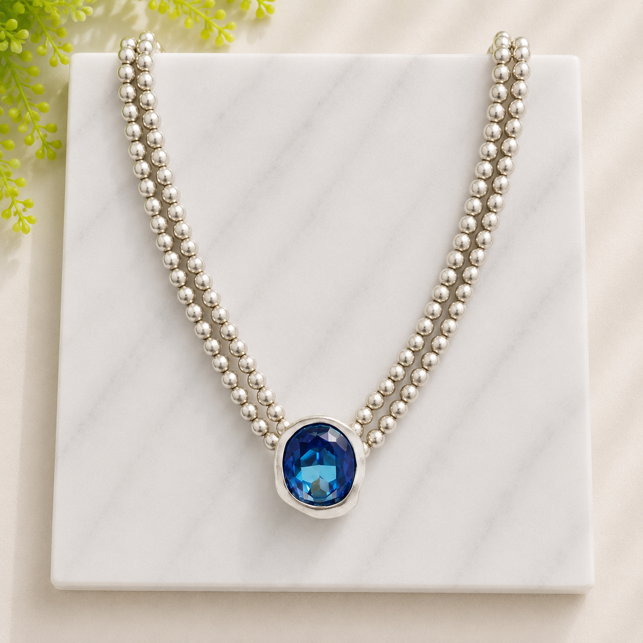 Rachel Marie Designs Hilaire Beaded Necklace - Royal Blue-Necklaces-Rachel Marie Designs-LouisGeorge Boutique, Women’s Fashion Boutique Located in Trussville, Alabama