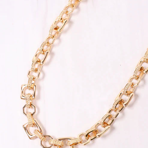 Cowan Link Necklace GOLD-Necklaces-Caroline Hill-LouisGeorge Boutique, Women’s Fashion Boutique Located in Trussville, Alabama