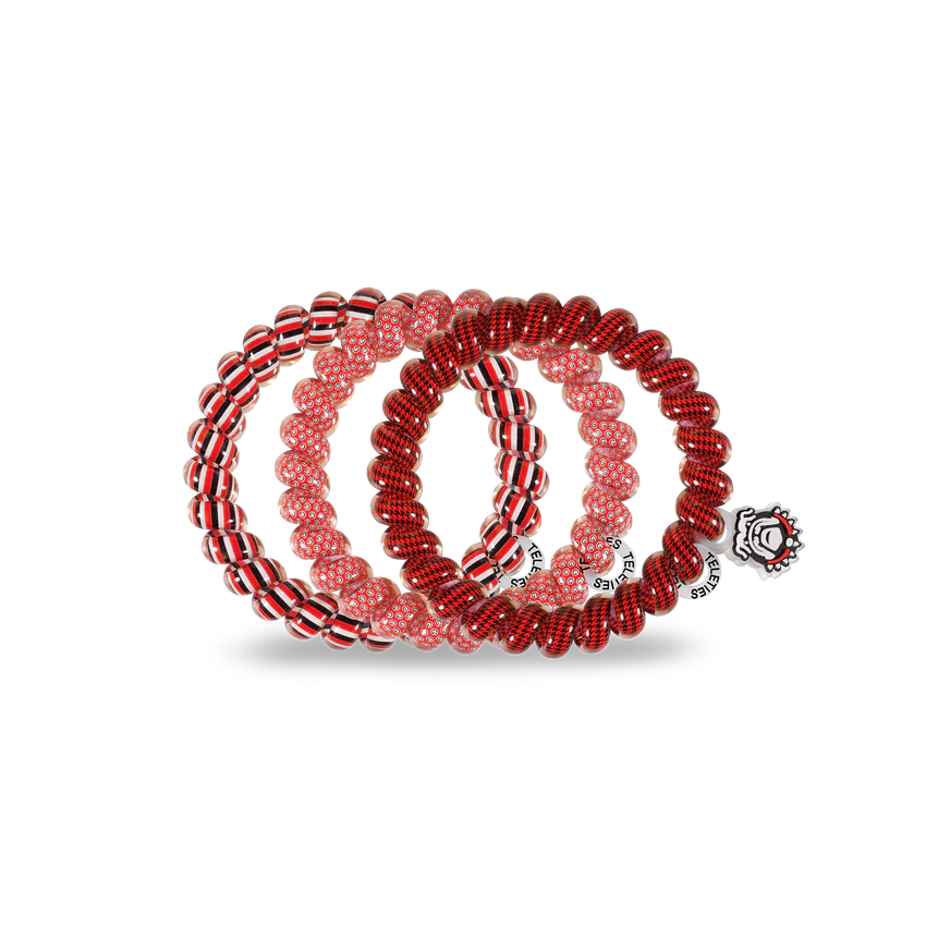 TELETIES University of Georgia Large Hair Tie-Accessories-TELETIES-LouisGeorge Boutique, Women’s Fashion Boutique Located in Trussville, Alabama