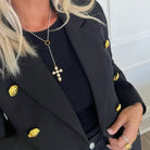 Pearl Cross Necklace-Necklaces-LouisGeorge Boutique-LouisGeorge Boutique, Women’s Fashion Boutique Located in Trussville, Alabama