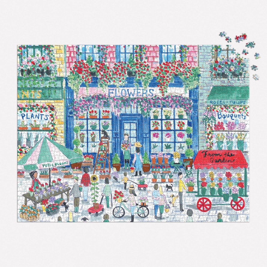 Michael Storrings Market in Bloom 2000 Piece Puzzle-Puzzles-LouisGeorge Boutique-LouisGeorge Boutique, Women’s Fashion Boutique Located in Trussville, Alabama