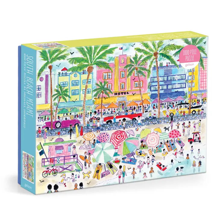 Michael Storrings South Beach Miami 1000 Piece Puzzle-Puzzles-LouisGeorge Boutique-LouisGeorge Boutique, Women’s Fashion Boutique Located in Trussville, Alabama