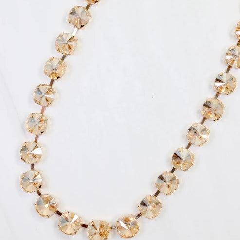 Radcliffe Rhinestone Necklace Champagne-Necklaces-LouisGeorge Boutique-LouisGeorge Boutique, Women’s Fashion Boutique Located in Trussville, Alabama