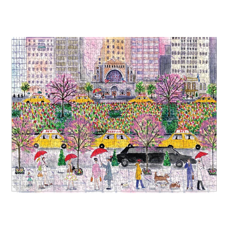 Michael Storrings Spring On Park Avenue 1000 Piece Puzzle-Puzzles-LouisGeorge Boutique-LouisGeorge Boutique, Women’s Fashion Boutique Located in Trussville, Alabama