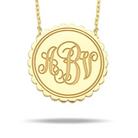 Water Resistant Custom Pendant Coin Necklace-Necklaces-The Sis Kiss©-LouisGeorge Boutique, Women’s Fashion Boutique Located in Trussville, Alabama