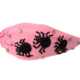 Pink Spider Embellished Headband-Headband-LouisGeorge Boutique-LouisGeorge Boutique, Women’s Fashion Boutique Located in Trussville, Alabama