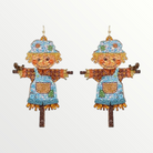 Glitter Scarecrow Earrings-Earrings-LouisGeorge Boutique-LouisGeorge Boutique, Womenâs Fashion Boutique Located in Trussville, Alabama