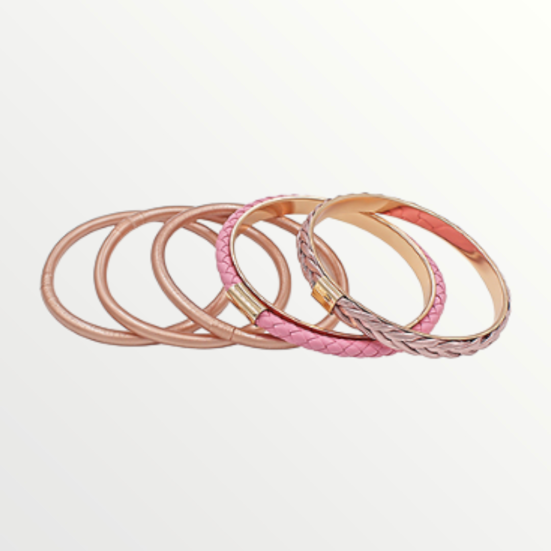 Stella Jelly & Bead Bracelet Set Pink-Bracelets-LouisGeorge Boutique-LouisGeorge Boutique, Women’s Fashion Boutique Located in Trussville, Alabama