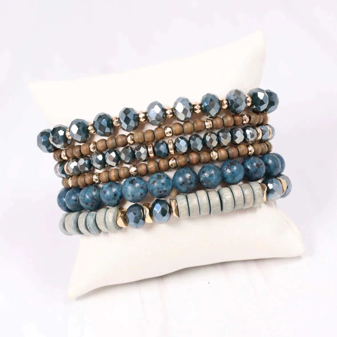 Weisman Bracelet Set Teal-Bracelet-Caroline Hill-LouisGeorge Boutique, Women’s Fashion Boutique Located in Trussville, Alabama