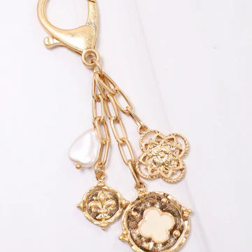 Susie Clover Bag Charm Worn Gold-Crossbody-Caroline Hill-LouisGeorge Boutique, Women’s Fashion Boutique Located in Trussville, Alabama