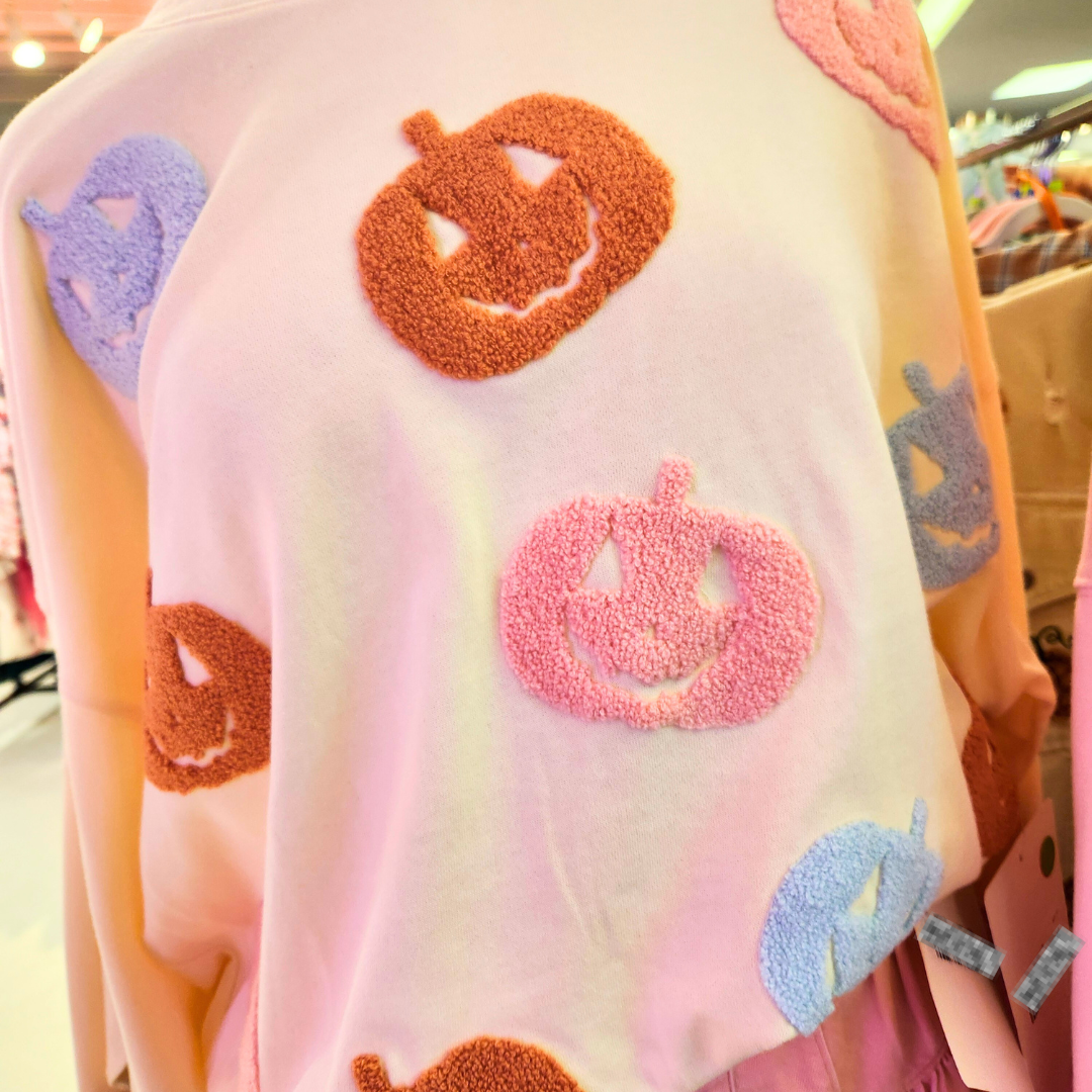 Cream Pumpkin Oversized Pullover-Apparel-Peach Love-LouisGeorge Boutique, Women’s Fashion Boutique Located in Trussville, Alabama