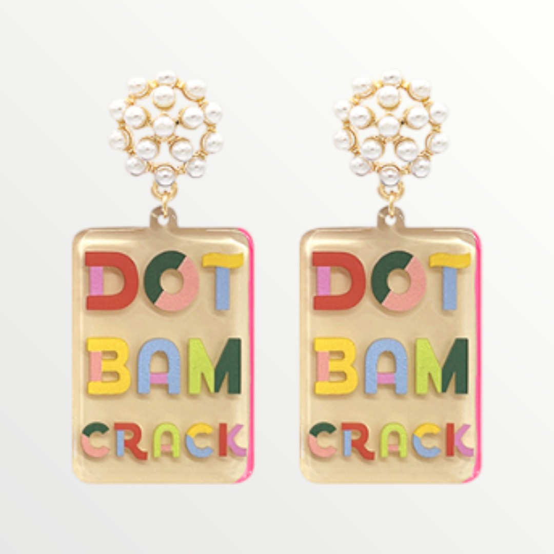Luxe Dot Bam Crack Pearl Drop Earrings-Earrings-LouisGeorge Boutique-LouisGeorge Boutique, Women’s Fashion Boutique Located in Trussville, Alabama