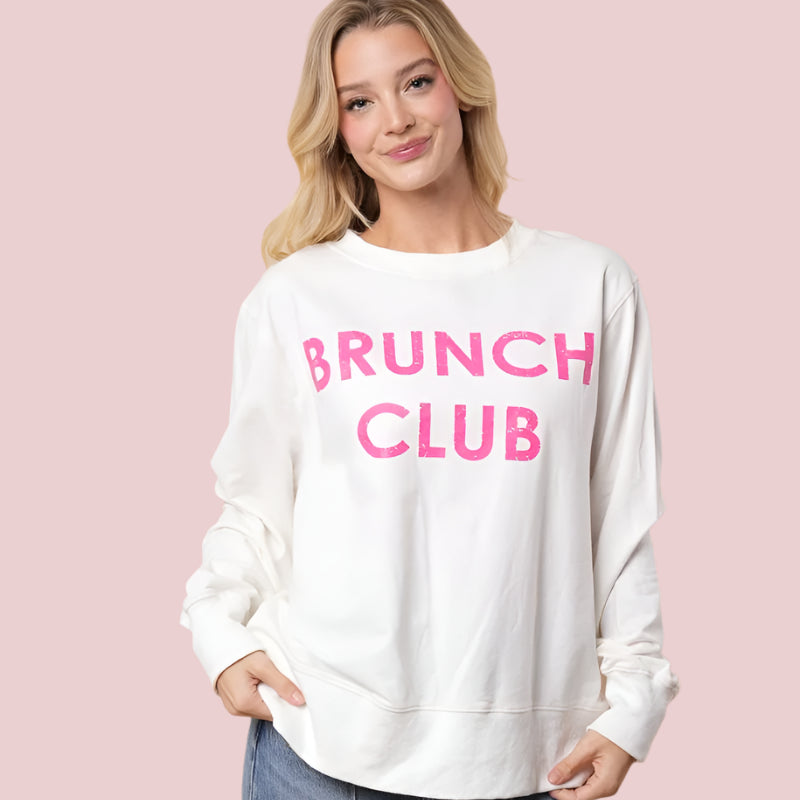 Brunch Club Solid Knit Pullover - White - Plus-Sweater-White Birch-LouisGeorge Boutique, Women’s Fashion Boutique Located in Trussville, Alabama