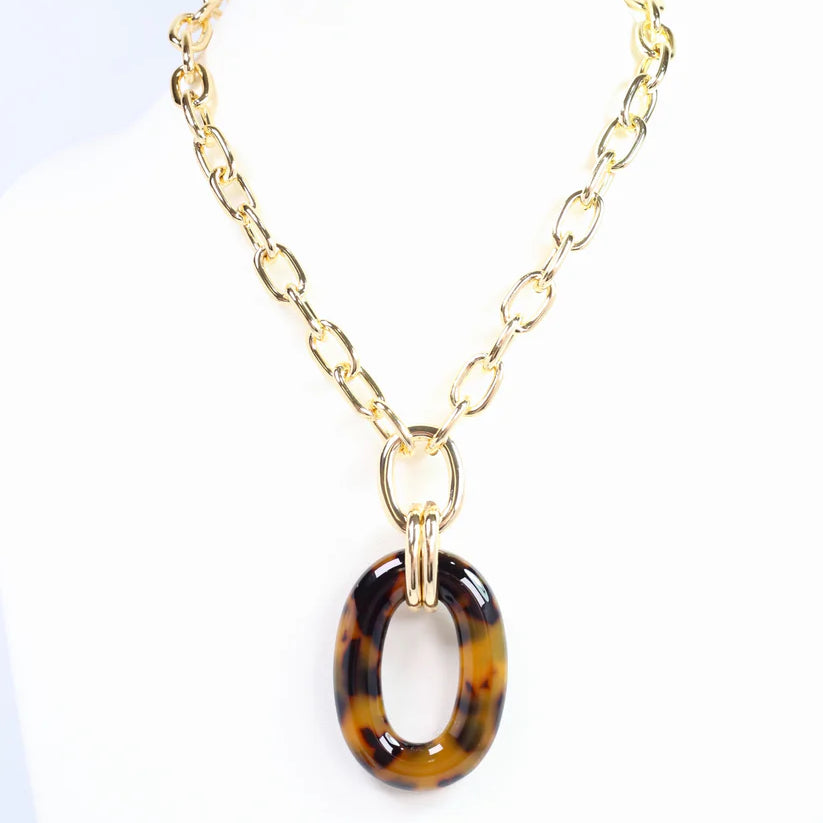 Theodora Pendant Necklace Gold-Necklaces-Caroline Hill-LouisGeorge Boutique, Women’s Fashion Boutique Located in Trussville, Alabama