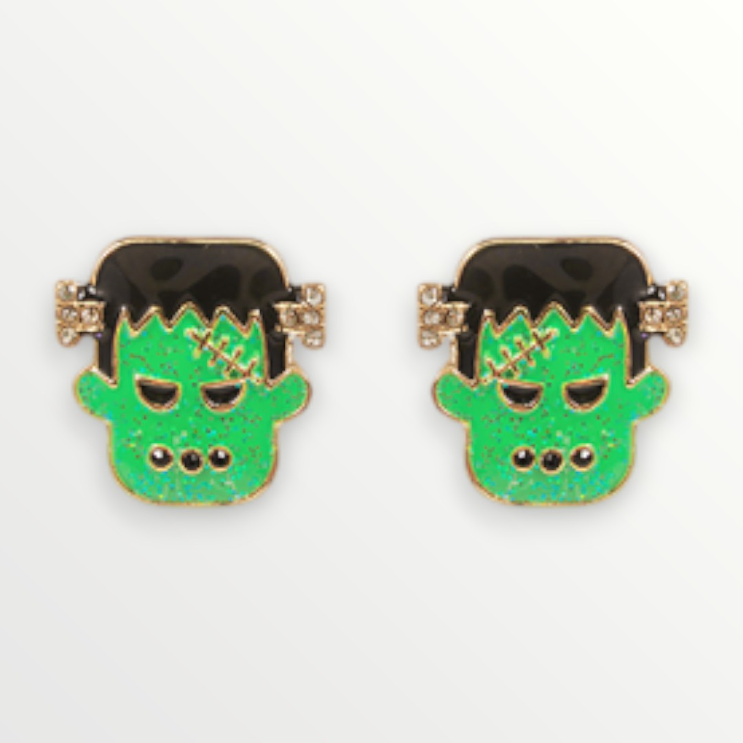 Frankenstein Earrings-Earrings-LouisGeorge Boutique-LouisGeorge Boutique, Women’s Fashion Boutique Located in Trussville, Alabama