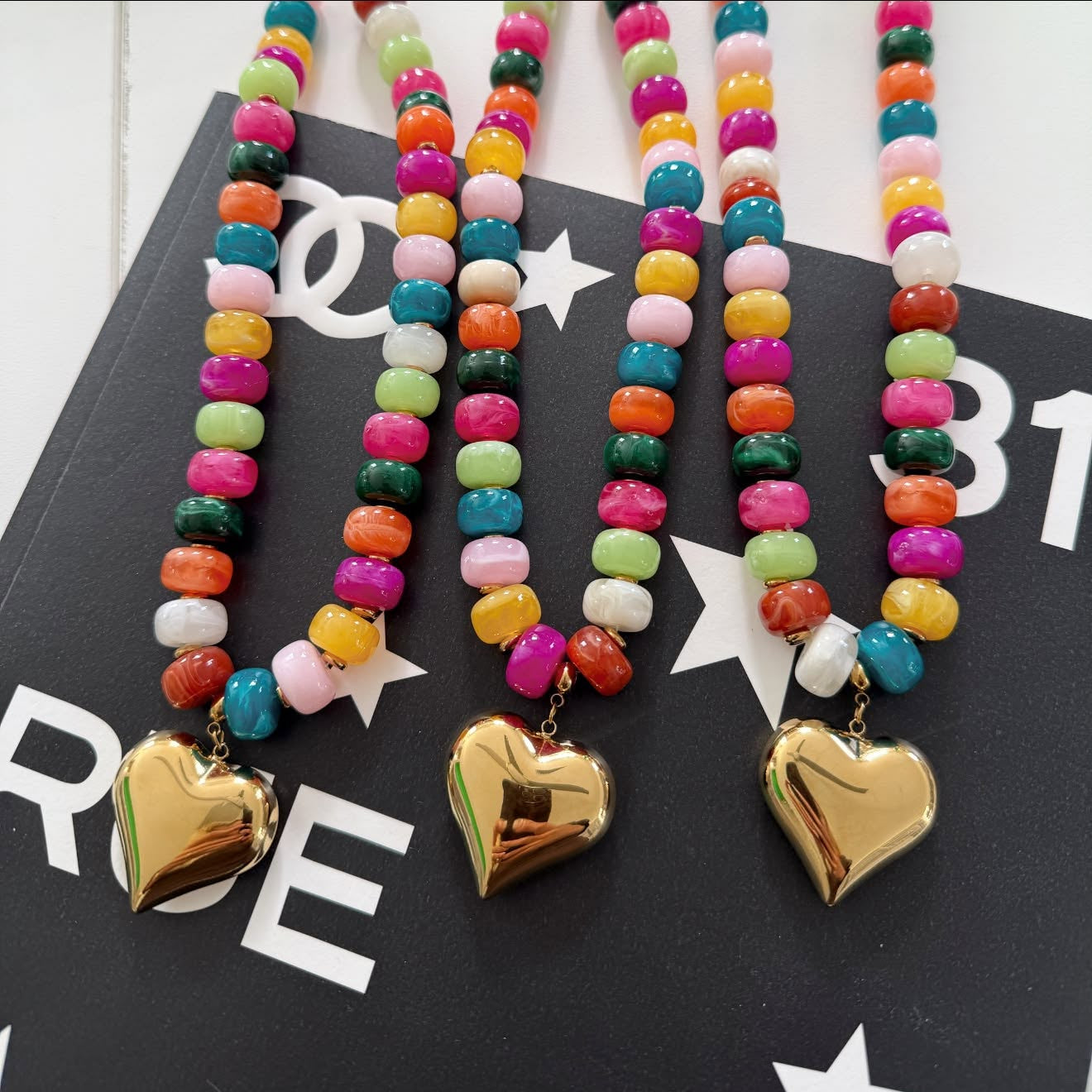 Colorful Heart Necklace