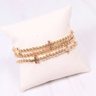 Milano Cross Bracelet Set Gold-Bracelet-Caroline Hill-LouisGeorge Boutique, Women’s Fashion Boutique Located in Trussville, Alabama