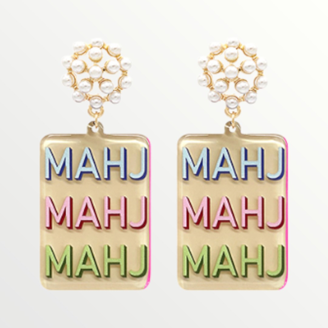 Luxe MAHJ Pearl Drop Earrings-Earrings-LouisGeorge Boutique-LouisGeorge Boutique, Women’s Fashion Boutique Located in Trussville, Alabama
