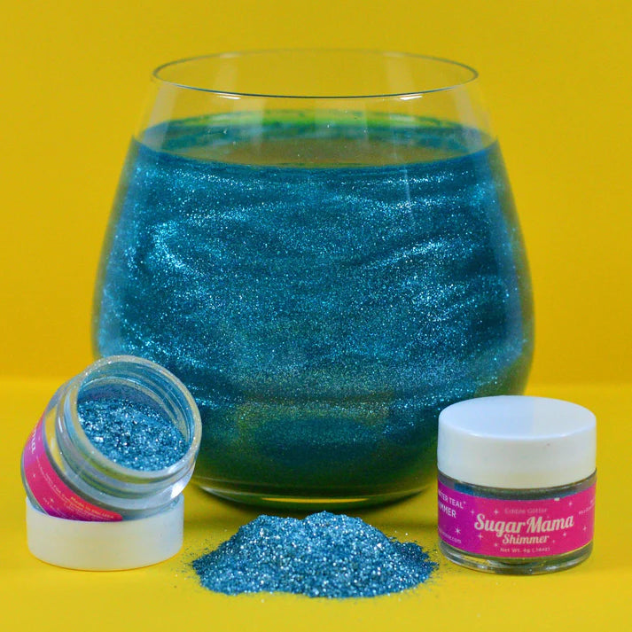 Mermaid Teal Shimmer Glitter-Edible Glitter-Sugar Mama Shimmer-LouisGeorge Boutique, Women’s Fashion Boutique Located in Trussville, Alabama