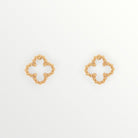 Petite Gold Clover Studs-Earrings-Caroline Hill-LouisGeorge Boutique, Women’s Fashion Boutique Located in Trussville, Alabama