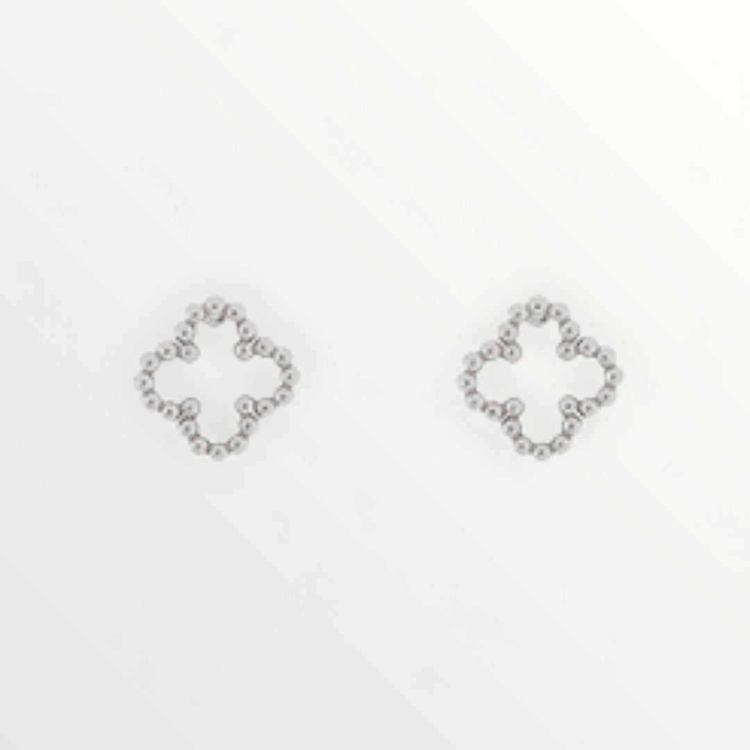 Petite Silver Clover Studs-Earrings-Caroline Hill-LouisGeorge Boutique, Women’s Fashion Boutique Located in Trussville, Alabama