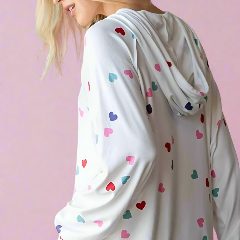 Sweetheart Hoodie Pullover - Ivory - Plus/Regular-Graphic Tee-Easel-LouisGeorge Boutique, Women’s Fashion Boutique Located in Trussville, Alabama