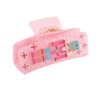 Pink Nutcracker Hair Claw-Hair Accessories-LouisGeorge Boutique-LouisGeorge Boutique, Women’s Fashion Boutique Located in Trussville, Alabama