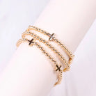 Milano Cross Bracelet Set Gold-Bracelet-Caroline Hill-LouisGeorge Boutique, Women’s Fashion Boutique Located in Trussville, Alabama