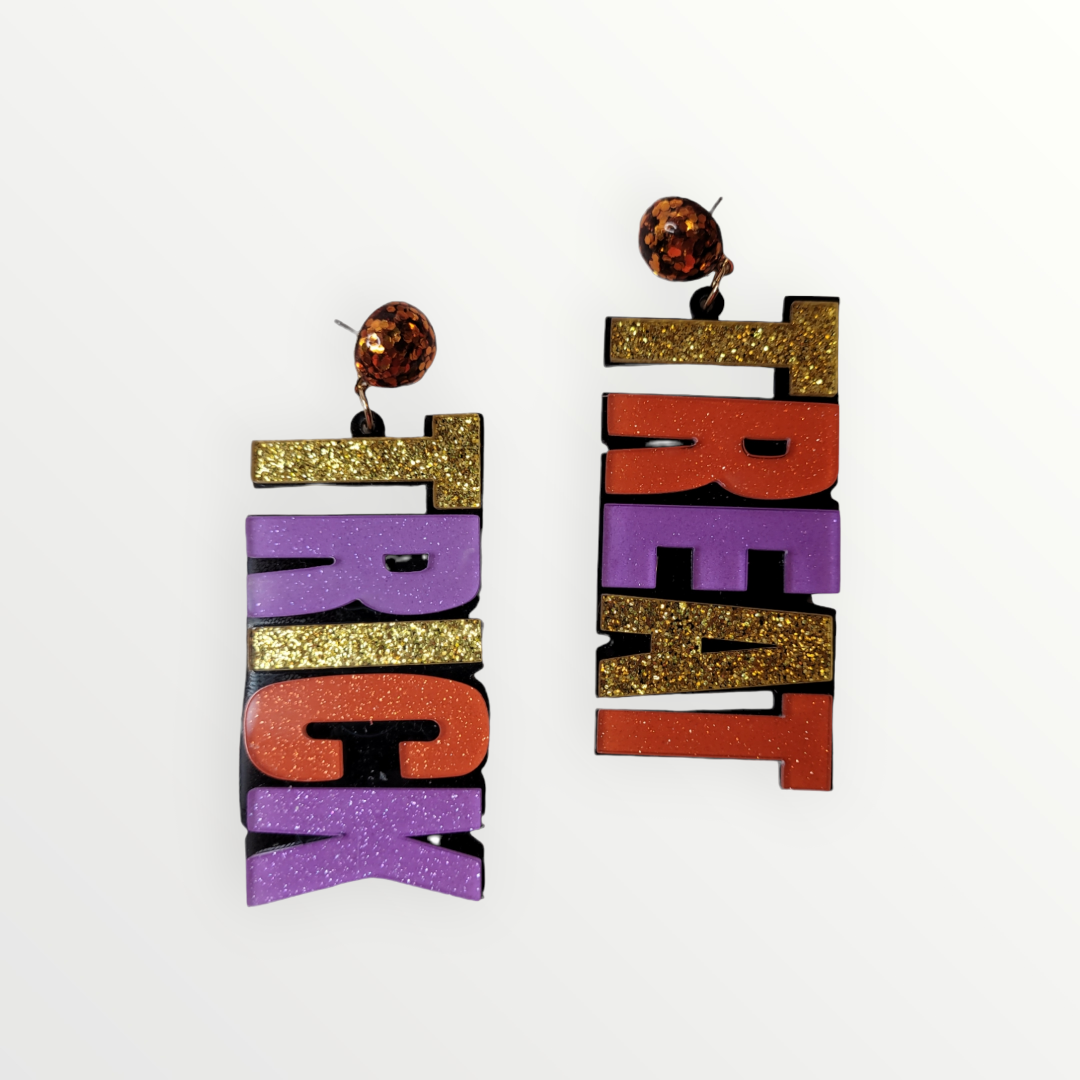 Trick or Treat Sparkly Earrings-Earrings-LouisGeorge Boutique-LouisGeorge Boutique, Womenâs Fashion Boutique Located in Trussville, Alabama