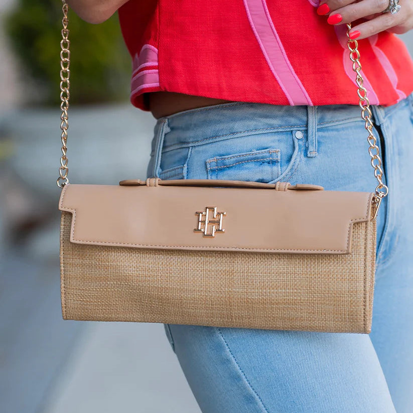 Betty Clutch Natural-Handbags-Caroline Hill-LouisGeorge Boutique, Women’s Fashion Boutique Located in Trussville, Alabama