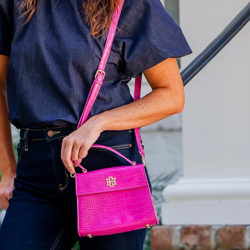 Vivienne Handbag Hot Pink EC-Crossbody-Caroline Hill-LouisGeorge Boutique, Women’s Fashion Boutique Located in Trussville, Alabama