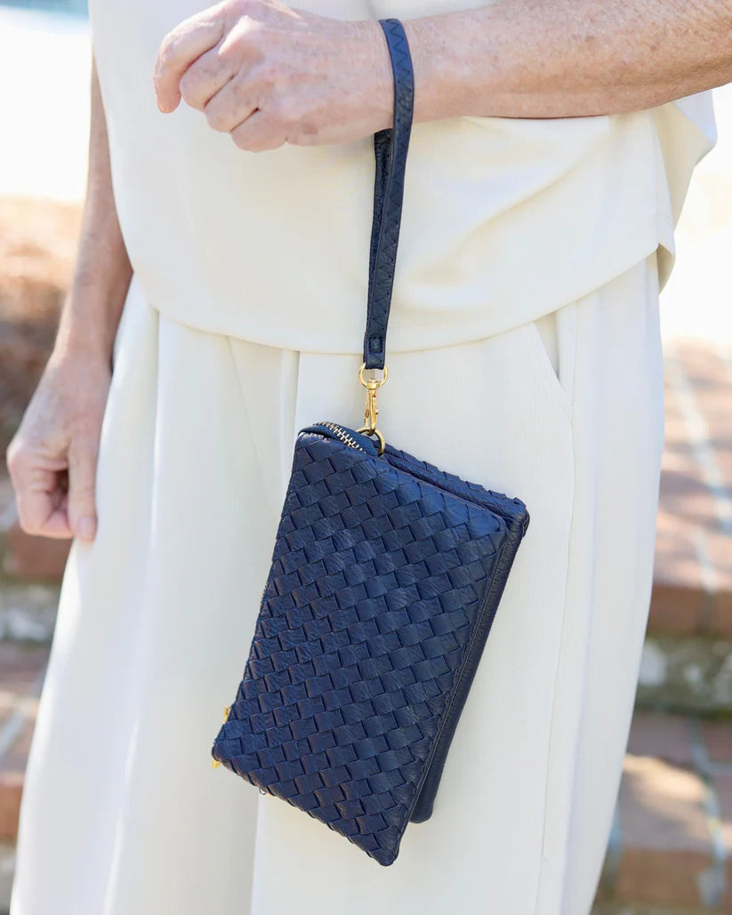 Liz Crossbody Bag Woven Navy-Crossbody-Caroline Hill-LouisGeorge Boutique, Women’s Fashion Boutique Located in Trussville, Alabama